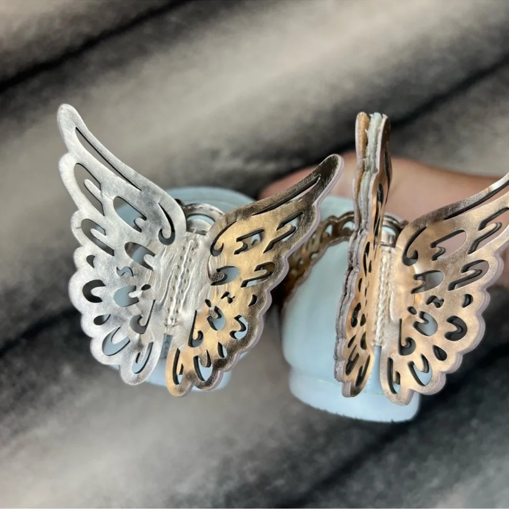 Sophia Webster Evangeline Butterfly Leather Flats Toddler Kids - Picture 3 of 10